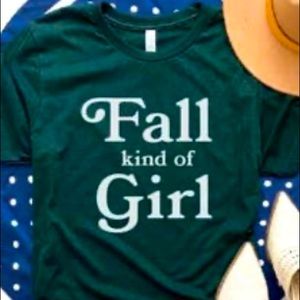 Fall Tee in Forest Green